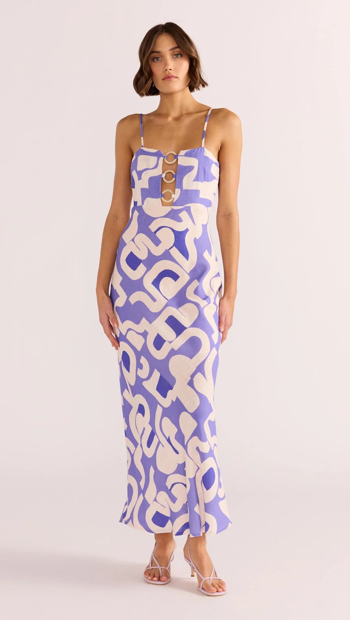 MINK IRIS O RING MIDI DRESS