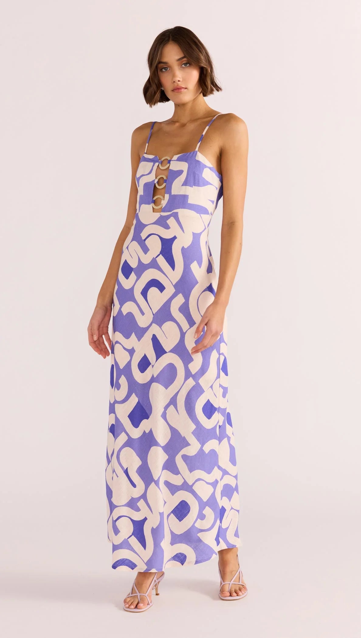 MINK IRIS O RING MIDI DRESS