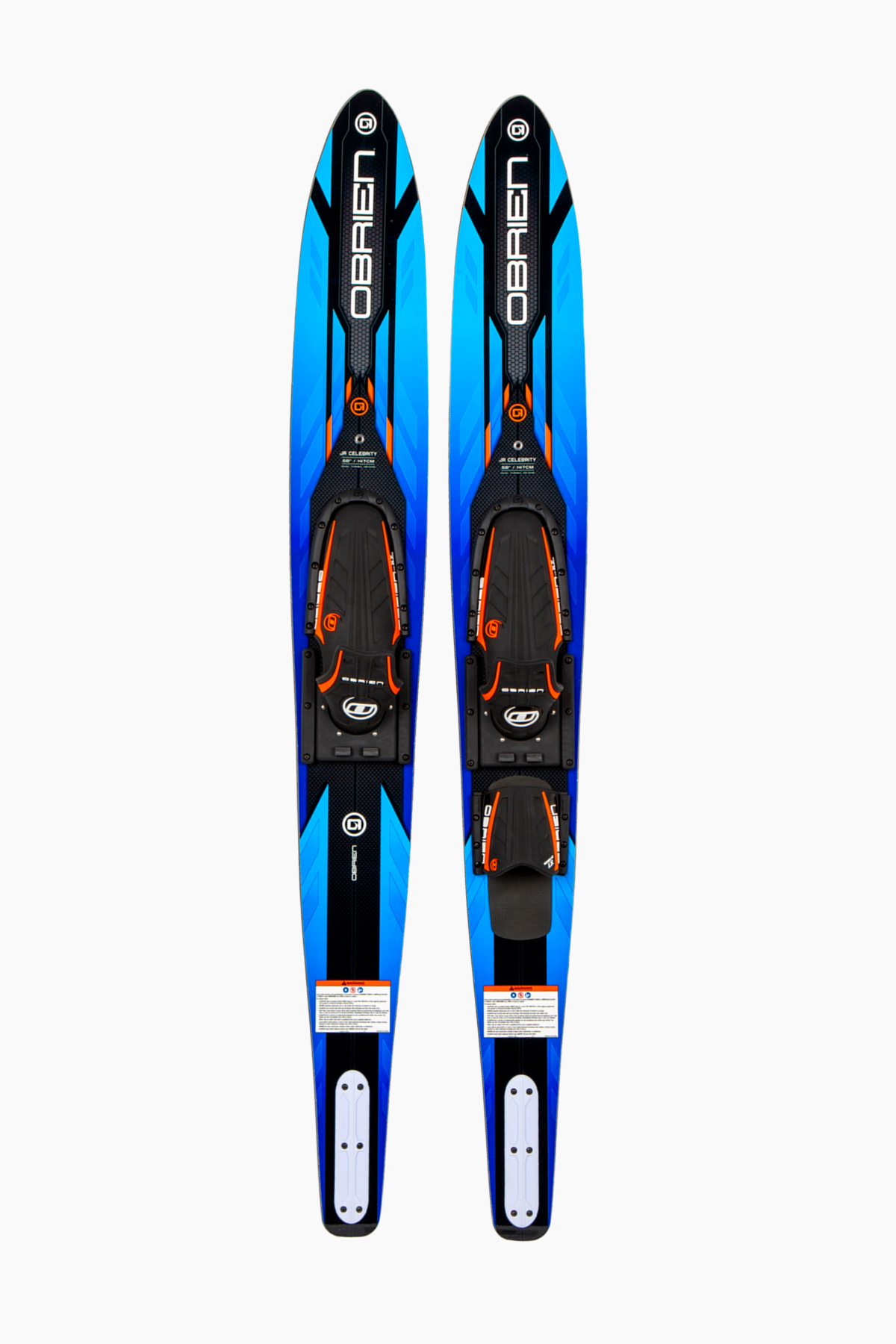 O'BRIEN JR CELEBRITY 58 COMBO WATER SKIS WITH X7 BINDINGS