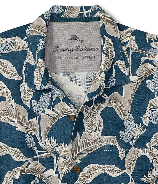 TOMMY BAHAMA MIDNIGHT PALMS SHORT SLEEVE SHIRT
