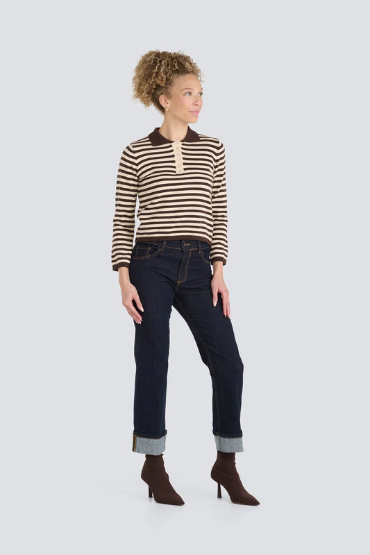 JESSICA LAURA STRIPE SWEATER