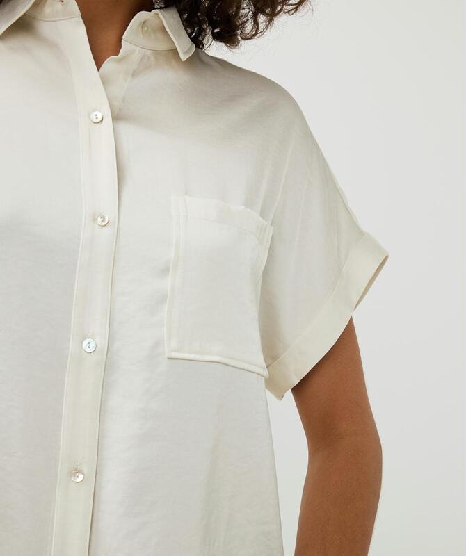 ESQUALO S/SLVE BLOUSE SATIN