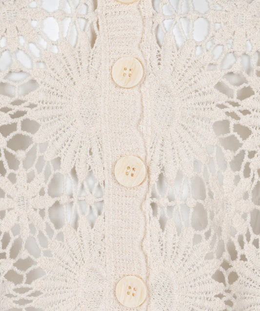ESQUALO CROCHET CARDIGAN