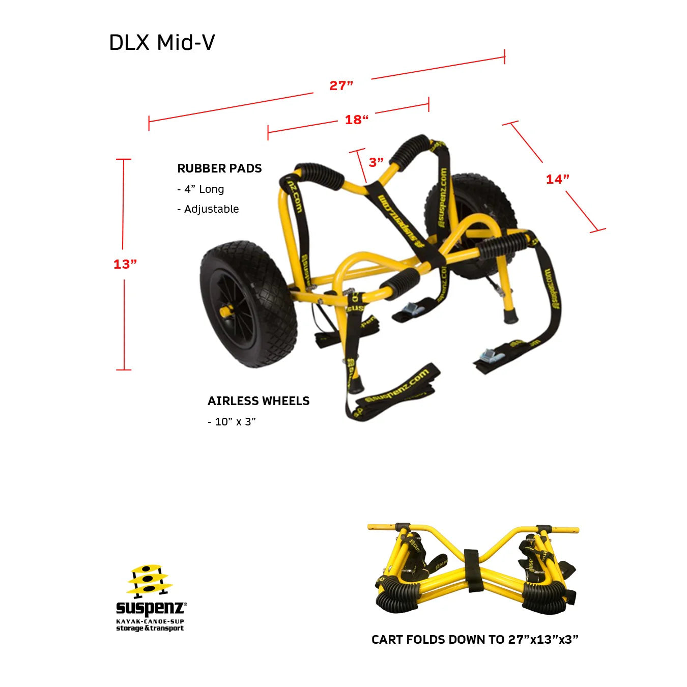 SUSPENZ DLX AIRLESS CART