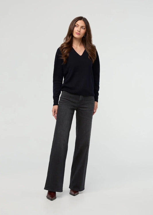 DU/ER PERFORMANCE DENIM + HIGH RISE WIDE LEG