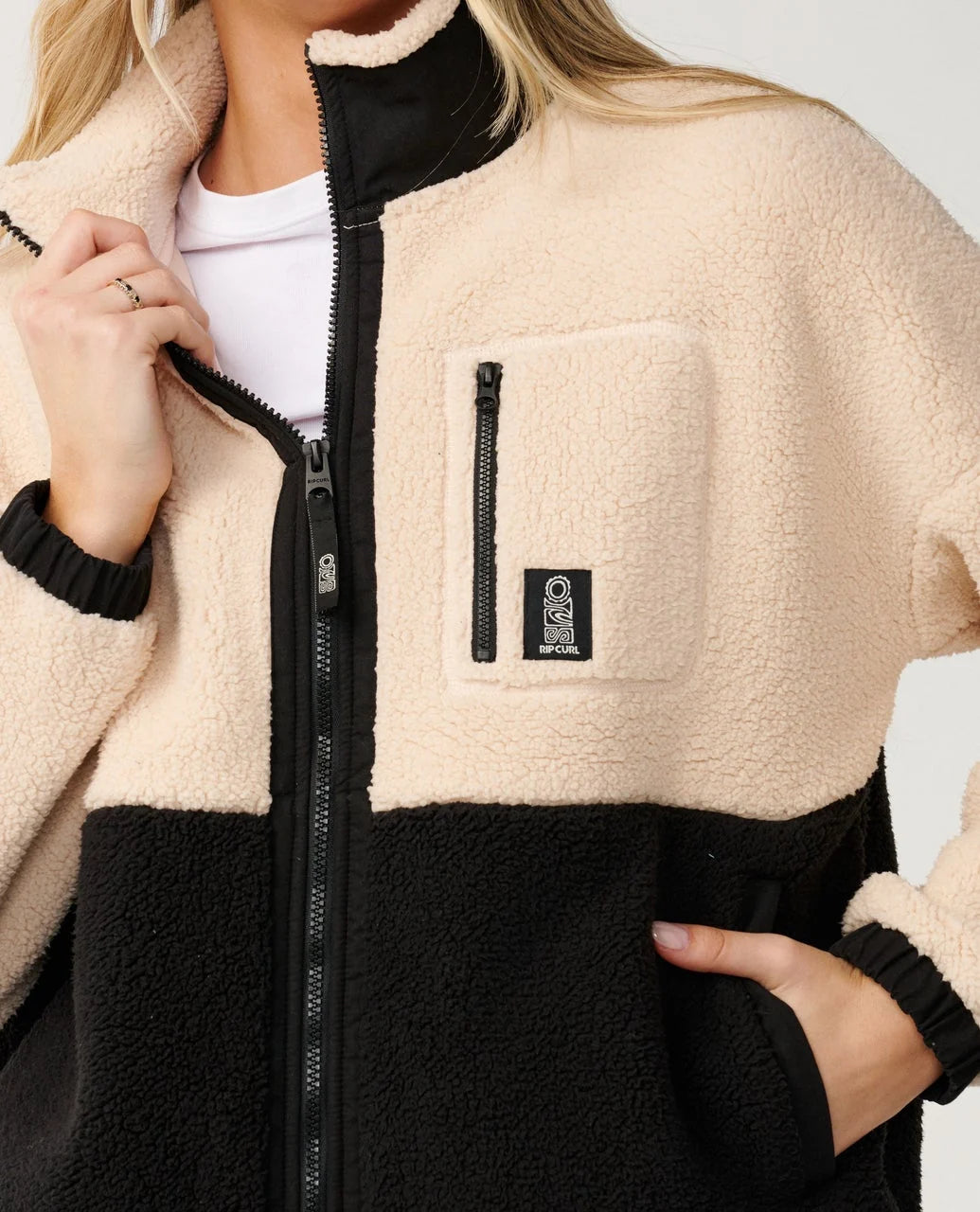 RIPCURL SEARCH SERIES BONDED ZIP THROUGH POLAR FLEECE