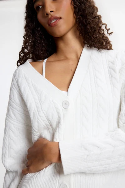 MPG CABLE KNIT CARDIGAN