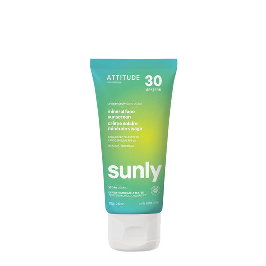 SUNLY MINERAL FACE SUNSCREEN - UNSCENTED 30 SPF