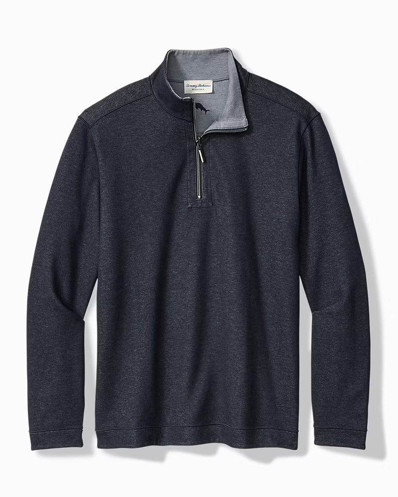 TOMMY BAHAMA FLIPVIEW REVERSIBLE HALF-ZIP SWEATER