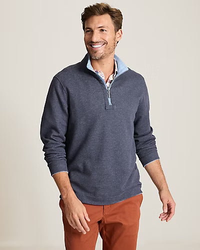 TOMMY BAHAMA FLIPVIEW REVERSIBLE HALF-ZIP SWEATER
