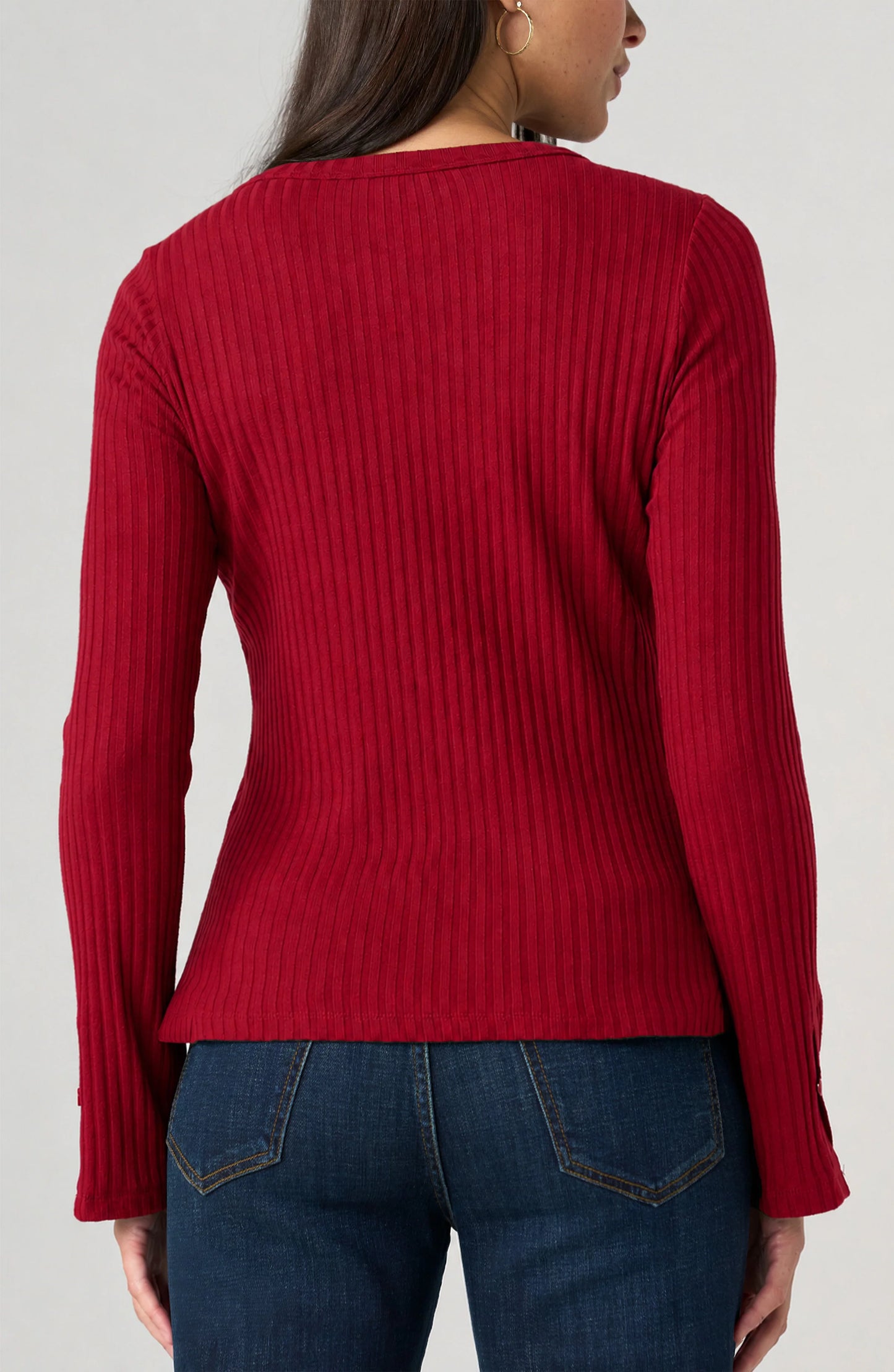 LIVERPOOL LS SCOOP NECK KNIT TOP