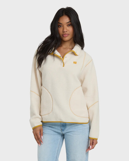 BILLABONG STREAMER HALF SNAP FLEECE SWEATER