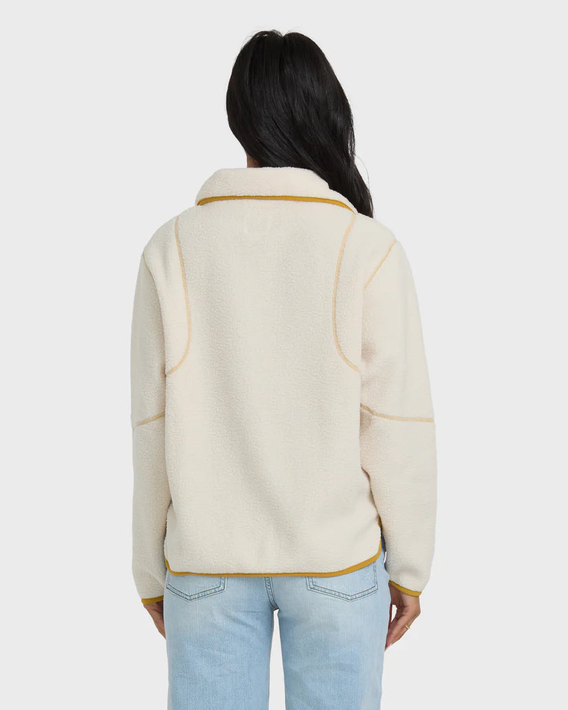 BILLABONG STREAMER HALF SNAP FLEECE SWEATER