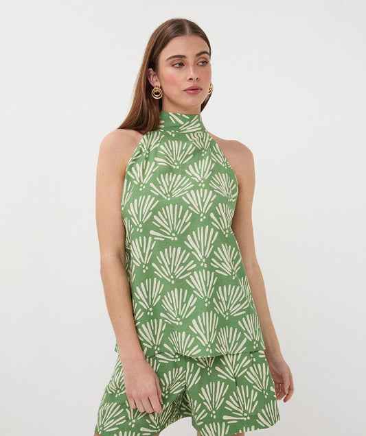 ESQUALO TOP TROPICAL PRINT