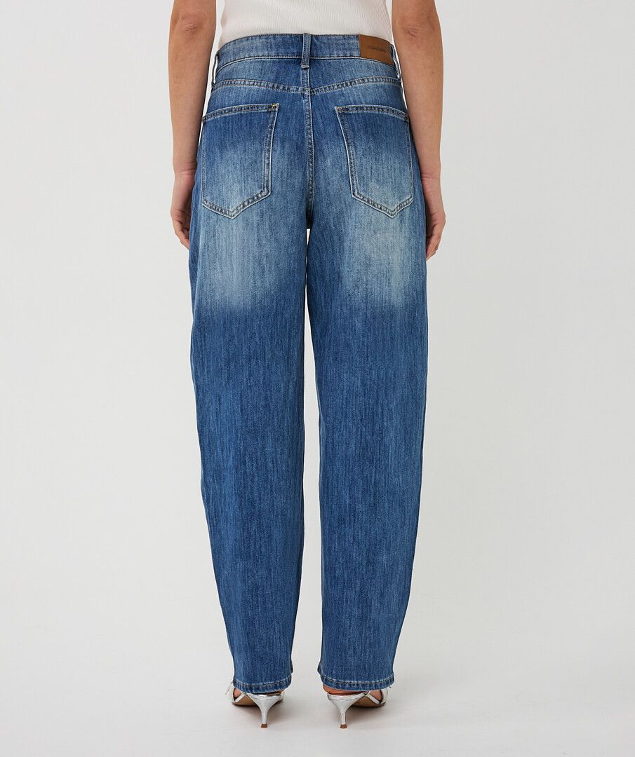 ESQUALO BARREL JEAN TROUSERS