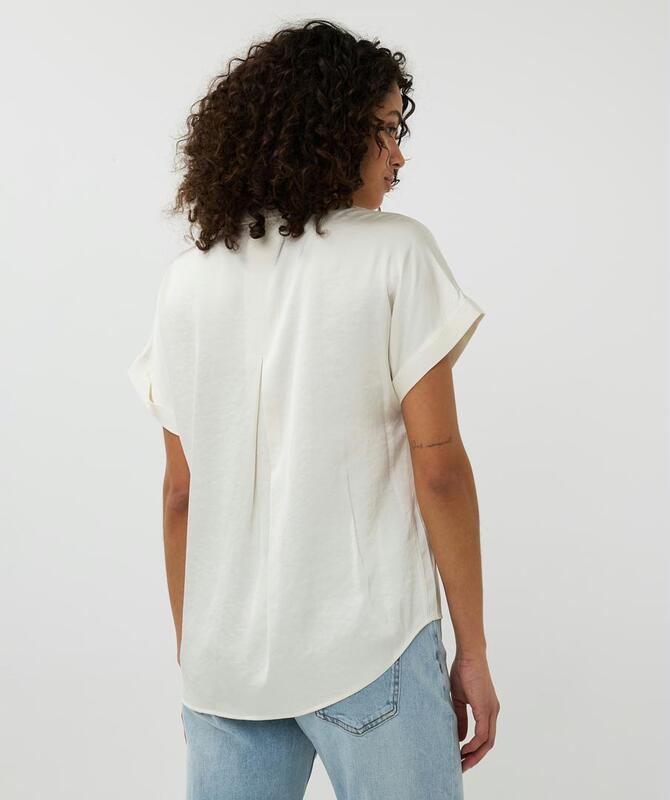 ESQUALO S/SLVE BLOUSE SATIN