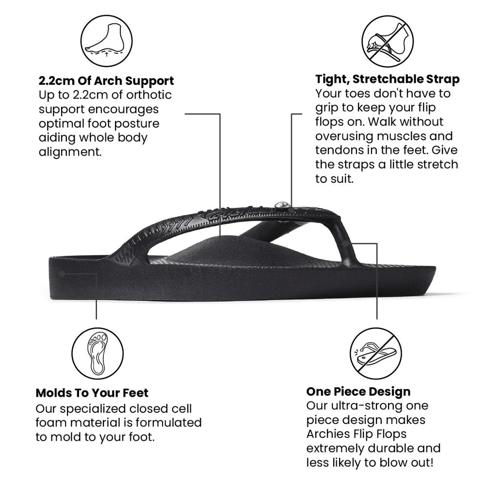 ARCHIES CRYSTAL FLIP FLOPS