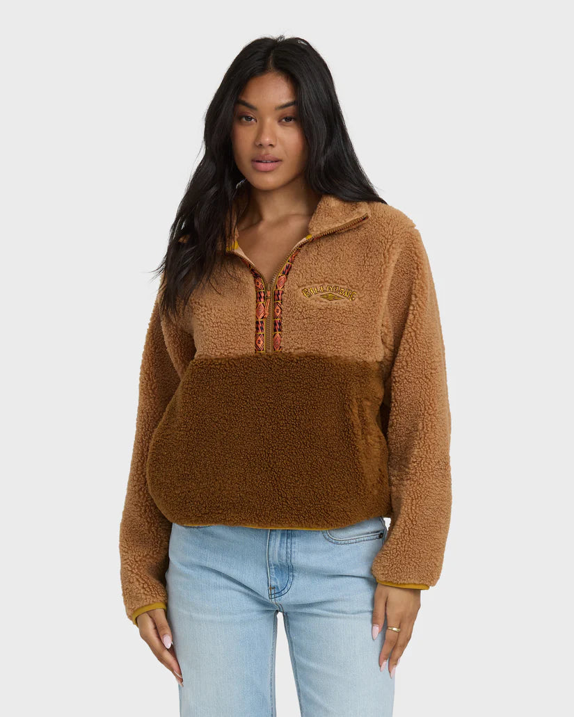 BILLABONG HORIZON MOCK NECK HALF ZIP SWEATER