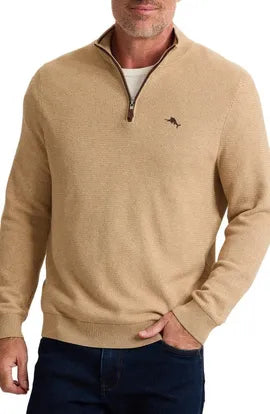 TOMMY BAHAMA MARLIN MAGIC HALF-ZIP SWEATER