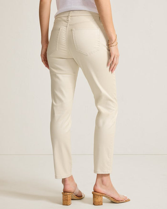 PEARL COATED SKINNY ANKLE JEANS