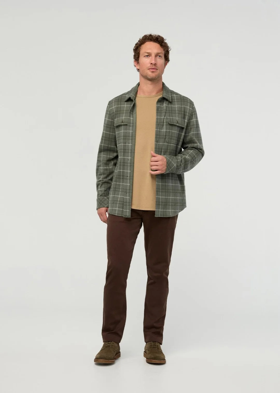 DU/ER PERFORMANCE FLANNEL OVERSHIRT