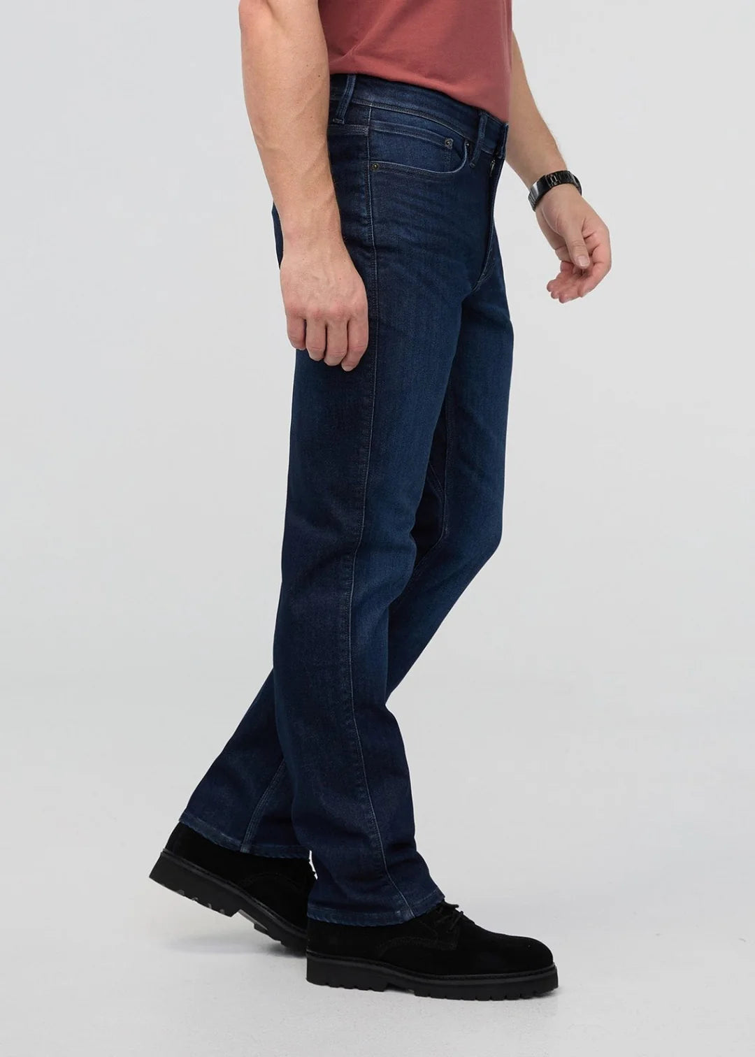 DU/ER TECH FLEECE DENIM STRAIGHT