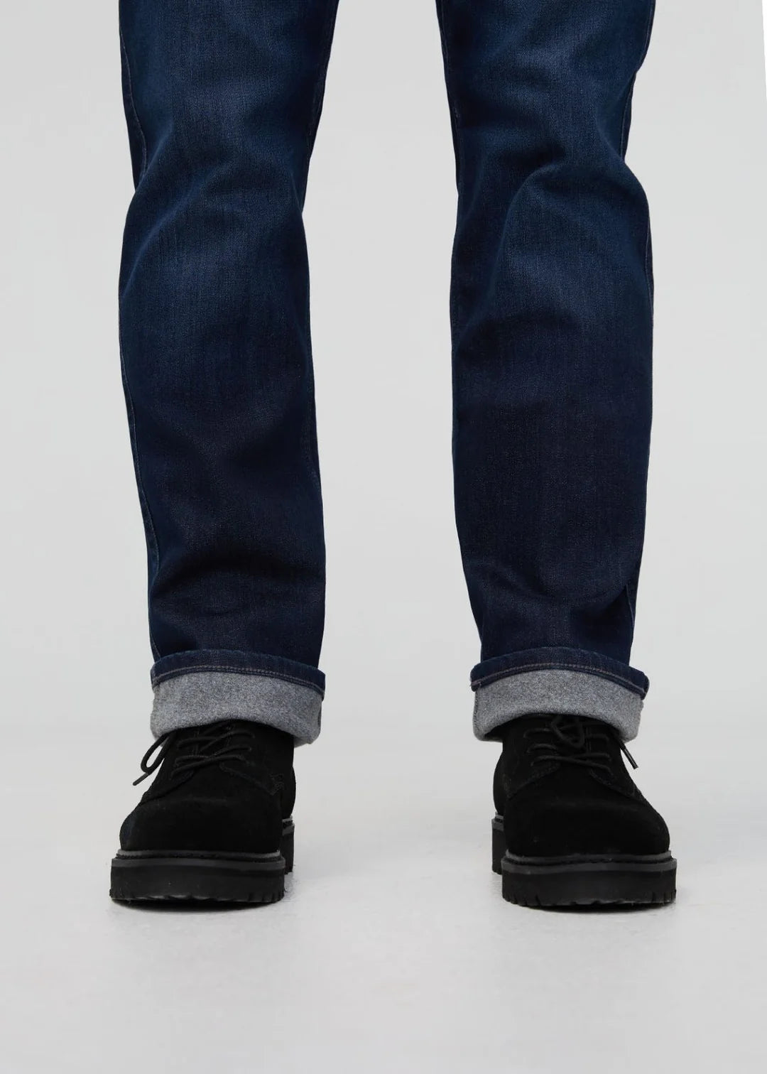 DU/ER TECH FLEECE DENIM STRAIGHT