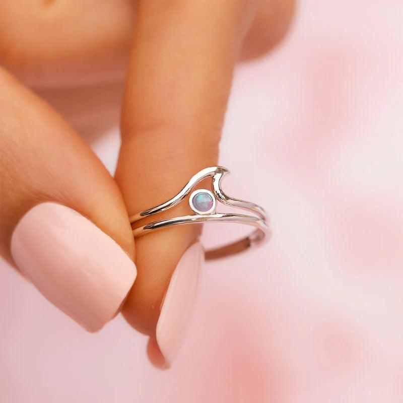 PURA VIDA OPAL WAVE RING - Cottage Toys - Peterborough - Ontario - Canada