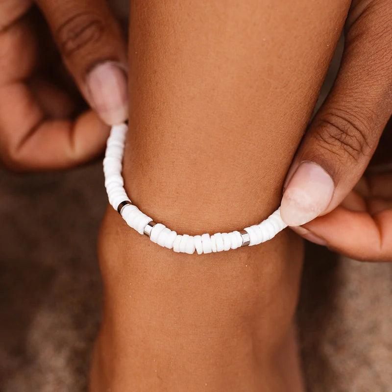 PURA V PUKA SHELL STRETCH ANKLET - Cottage Toys - Peterborough - Ontario - Canada
