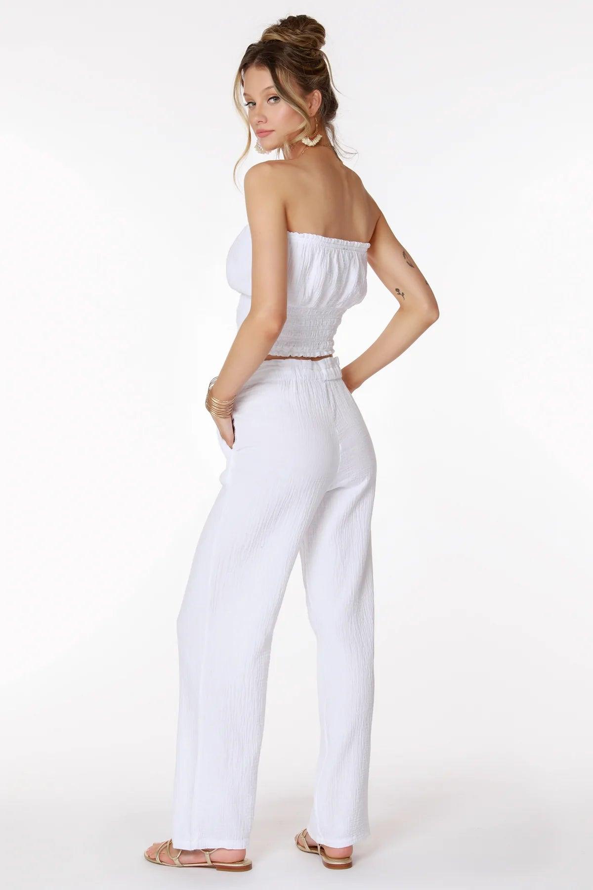 BOBI PAPER BAG WAIST WIDE PANT - Cottage Toys - Peterborough - Ontario - Canada
